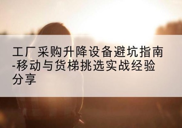 茄子河移动式升降机怎么选-工厂采购升降设备避坑指南-移动与货梯挑选实战经验分享